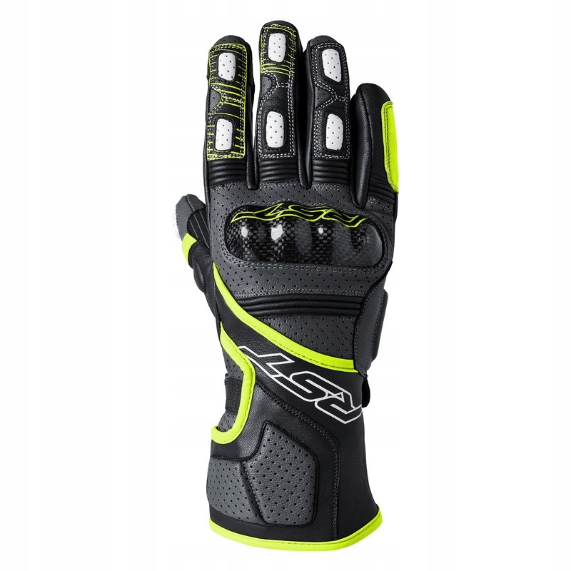 Rst Fulcrum Grey Fluo Yellow Black pánske športové motocyklové rukavice XL
