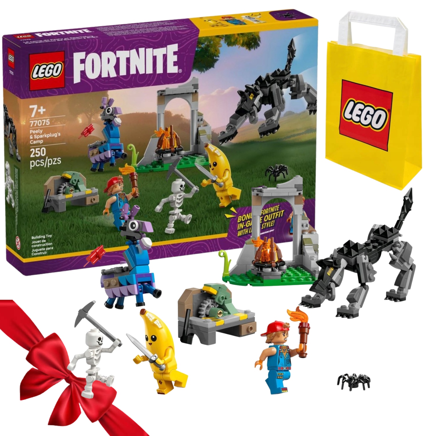 Sada Kostek Lego Fortnite 77075 Kožek A Jiskra A Tábor Dárek Top