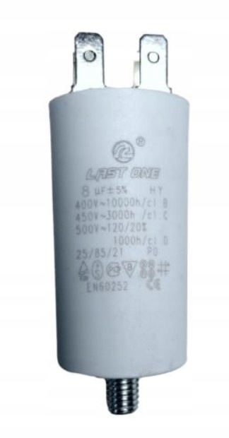 

Kondensator rozruchowy do silnika 8 uF