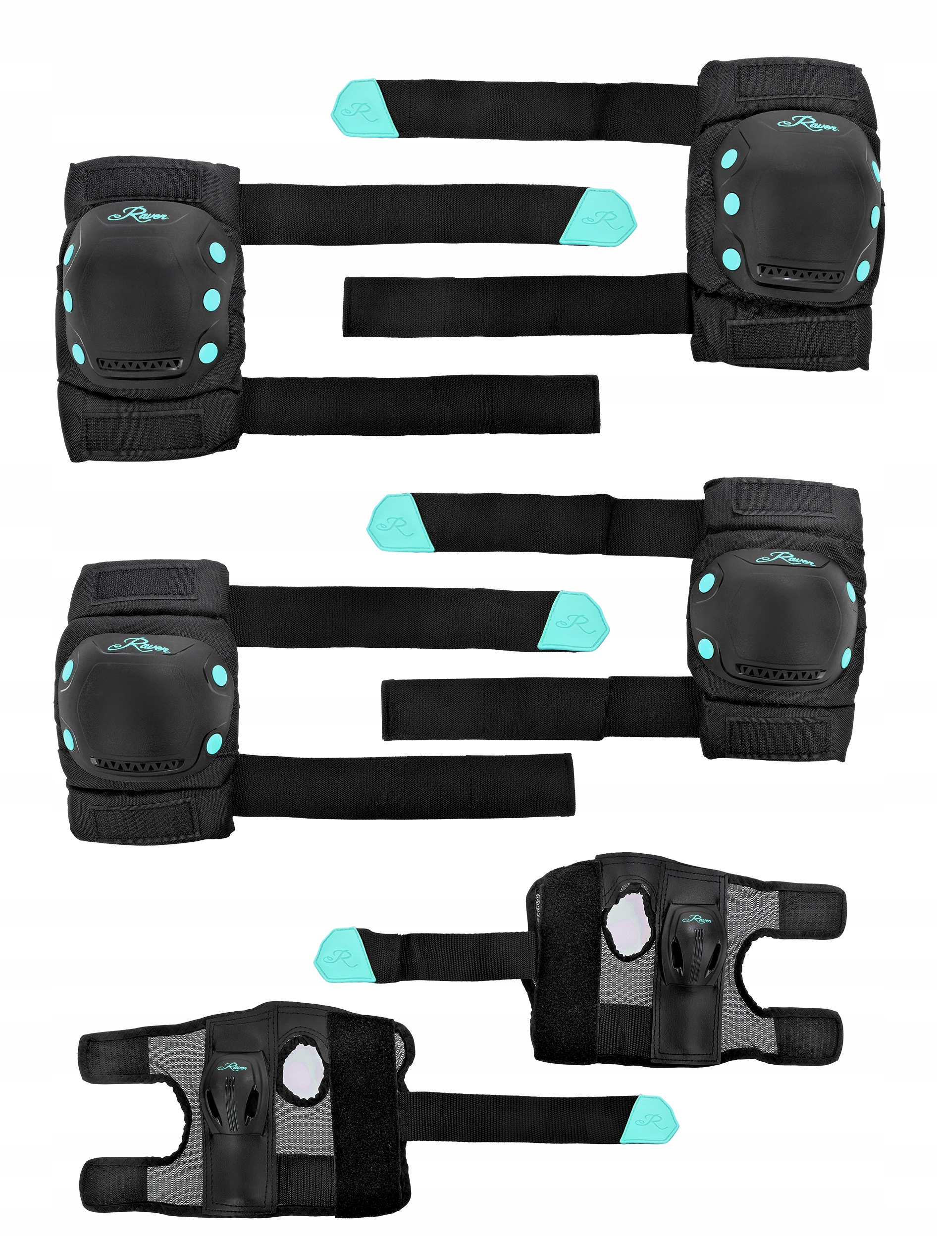 Ochraniacze RAVEN Dexard Black/Mint M Kod producenta 011485