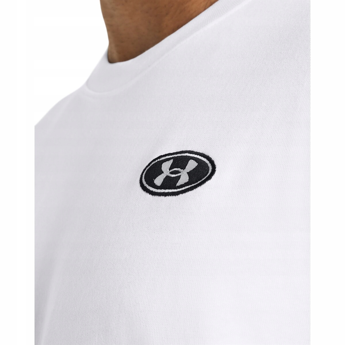 Pánské tričko Under Armour Ua Hw LC Patch Ss-wht