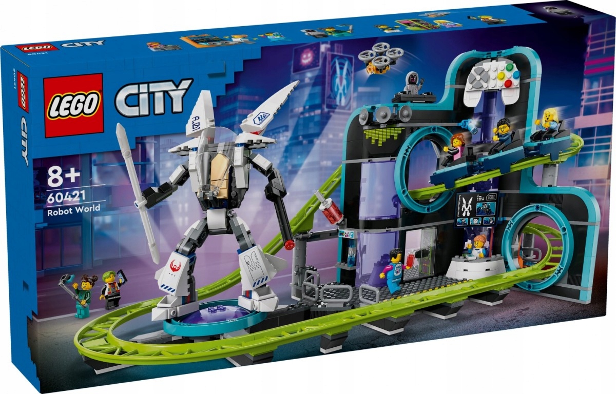Lego Stavebnice City 60421 Park Svět robotů s horskou dráhou