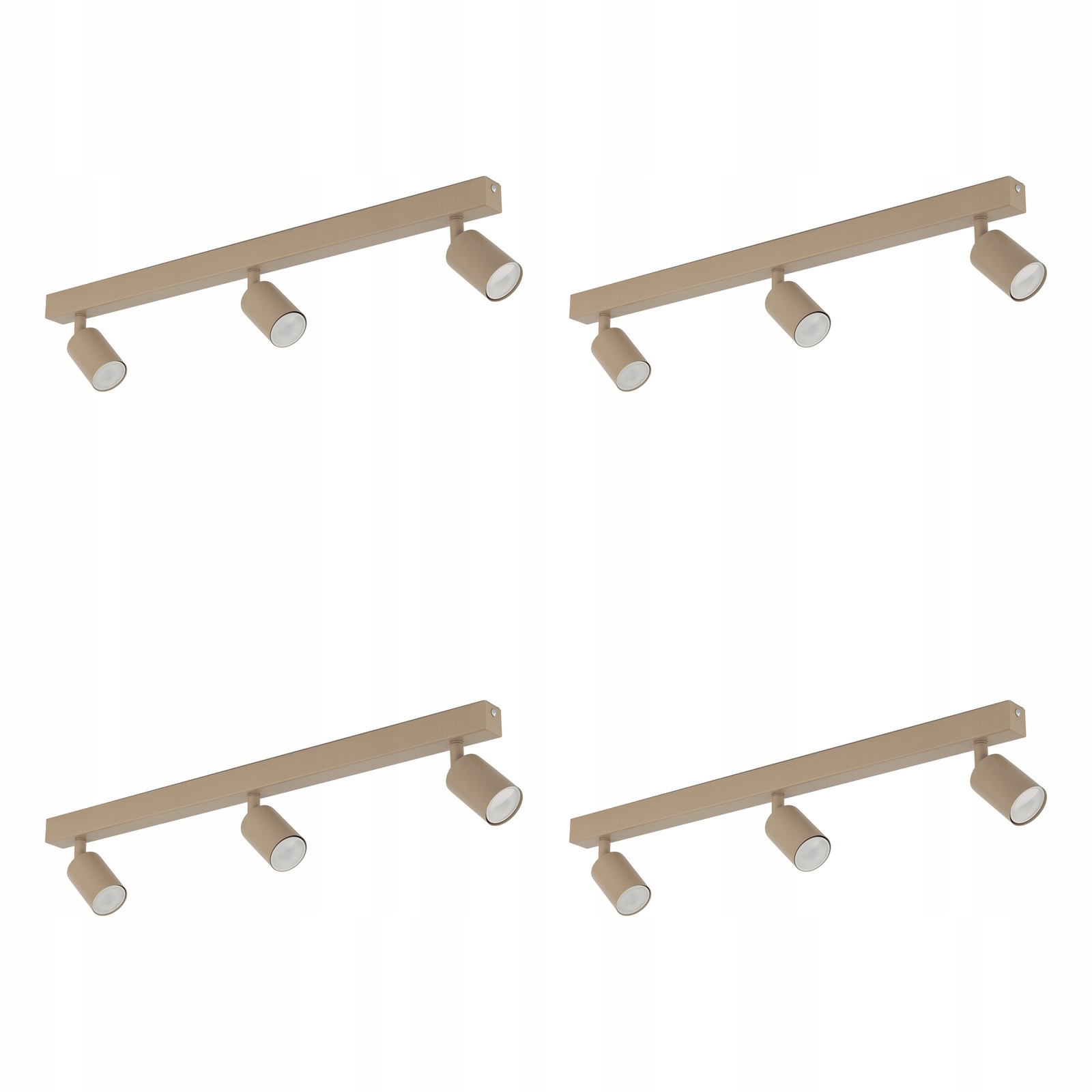 Tk Lighting Sada 4x Spot Reflektorová lampa Svítidlo Béžová Nex 3xGU10