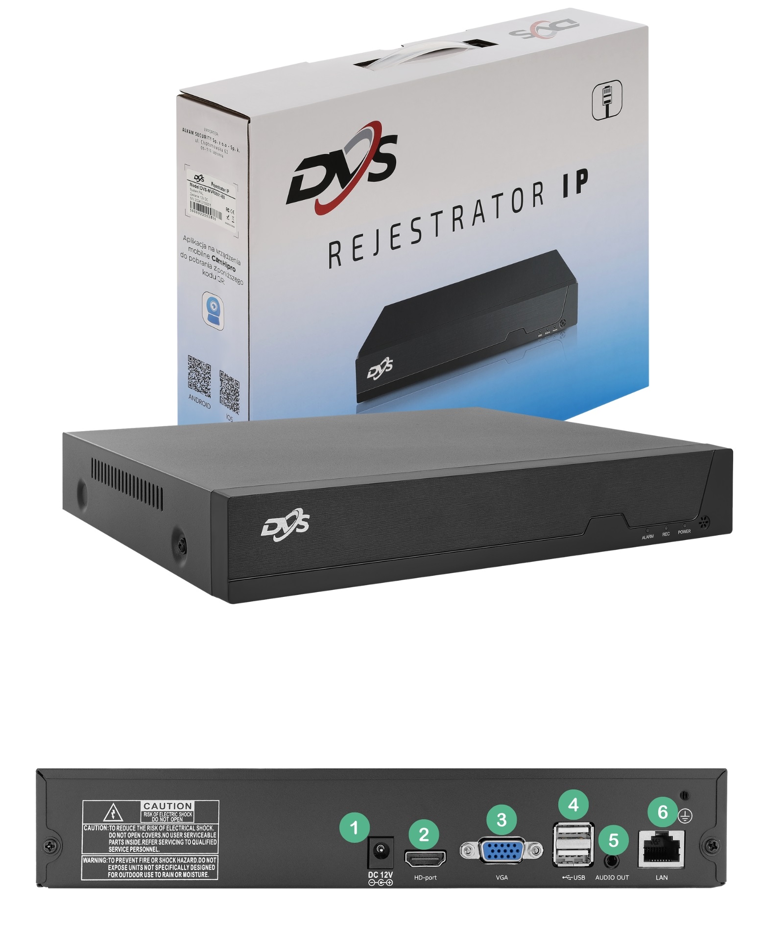 ZESTAW KAMER WIFI 2 KAMERY 5Mpx DO MONITORINGU DOMU TUBA BEZPRZEWODOWA DVS Kod producenta DVS-NVR0801-E8+2xDVS-MP5036ET-IRW