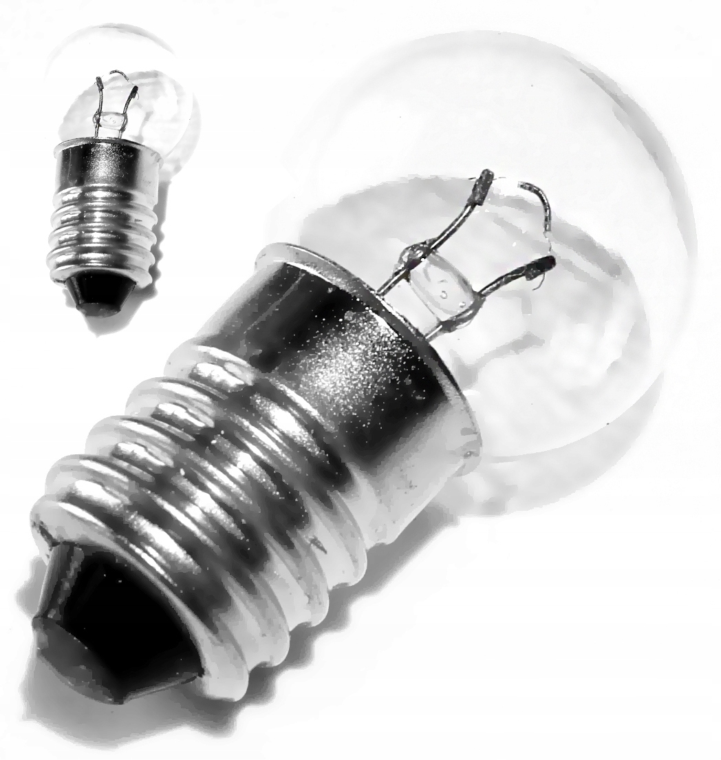 ŻARÓWKA PRZÓD DO LAMPKI ROWEROWEJ PRZEDNIEJ NA PRĄDNICĘ 6V 2,4W