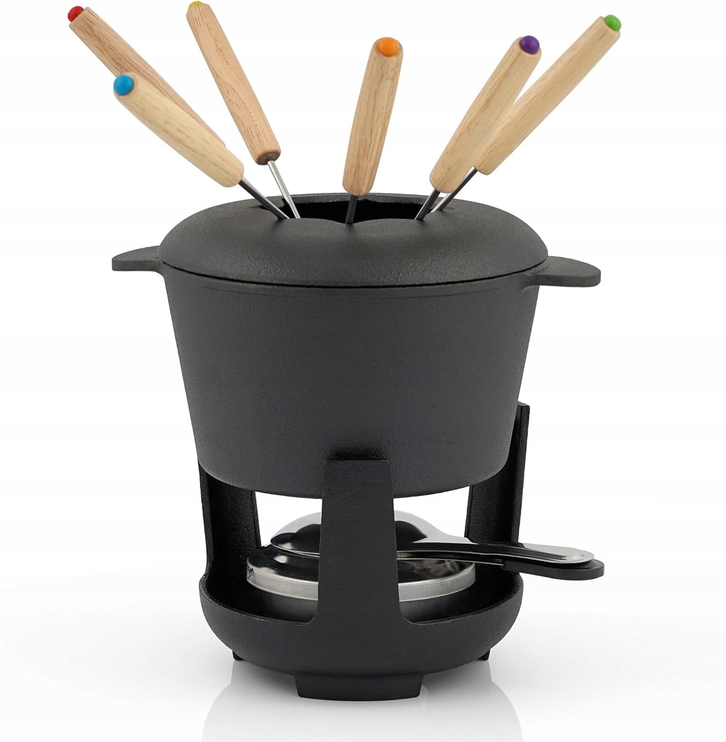 Sada Na Fondue Z Litiny 6 Osob 1 L Hořák 6 Vidliček Bbq-toro Černá