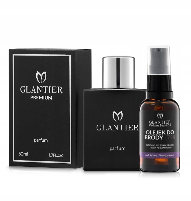 Sada Glantier Parfém Premium 50 ml 728 Olej na vousy 30 ml 728