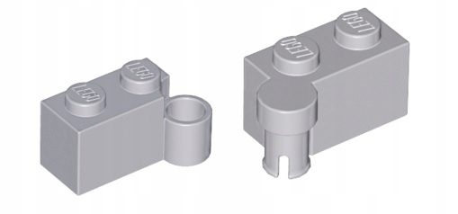 

Lego 3830 3831 zawias 1x2 j. szary 1 szt Nowy