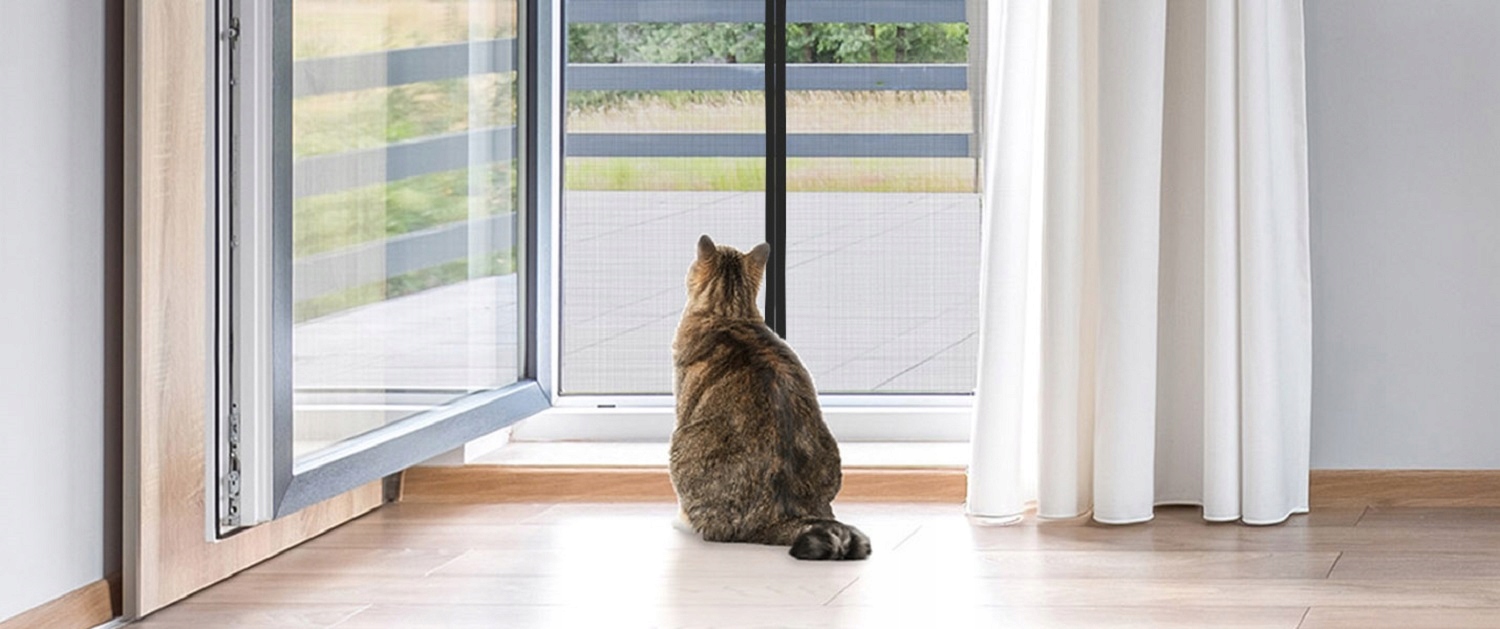 MOSKITIERA SIATKA Drzwiowa Z MAGNESEM 210X100 Kolor czarny