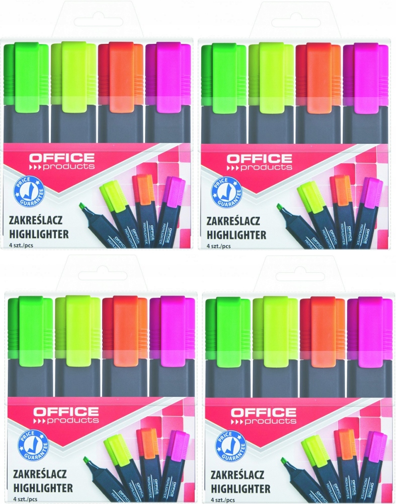 

Zakreślacz Office Products ścięta 16 szt