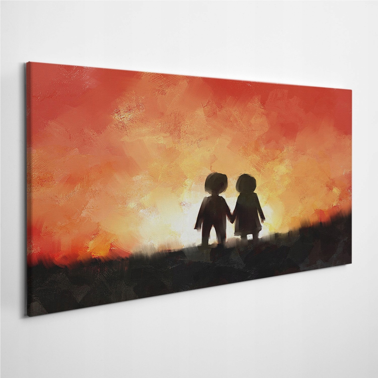 

Fotoobraz z zdjęciem Miłość Zachód Słońca 120x60