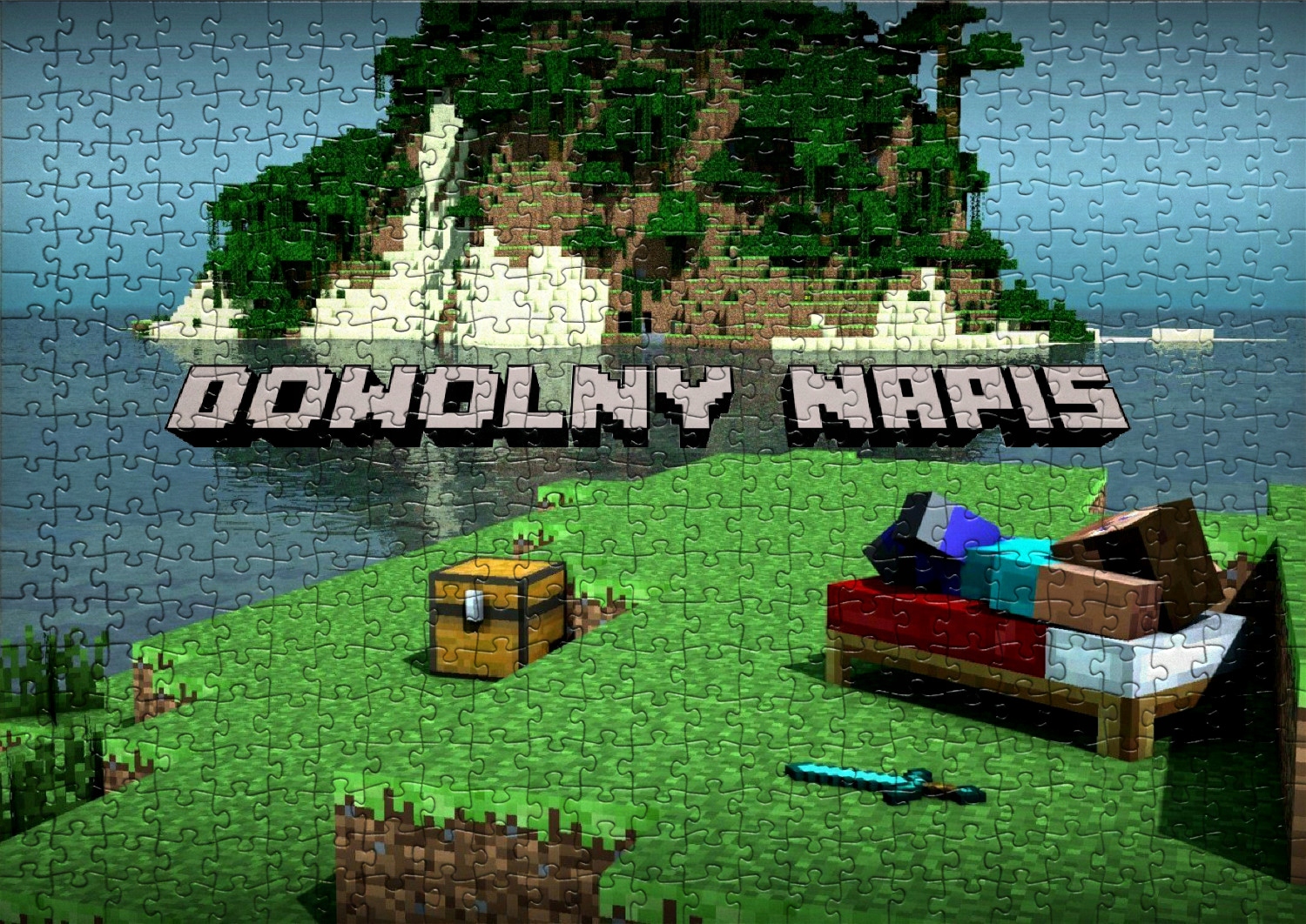 

Puzzle Minecraft z Twoim Napisem A3/192EL