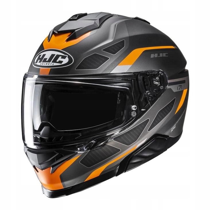 Motocyklová prilba Hjc I71 Zest Black/orange čierna oranžová pinlock