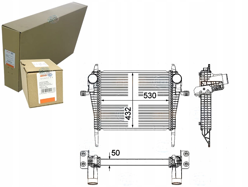 INTERCOOLER BEHR HELLA 376714261