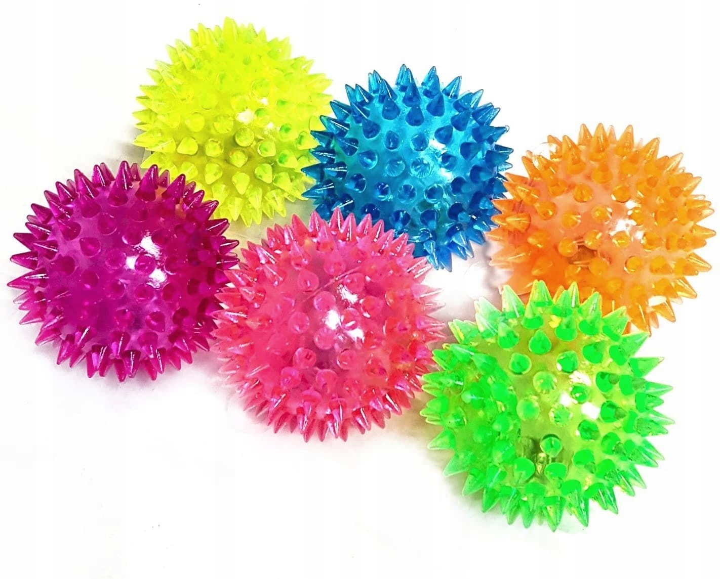 PIŁKA ŚWIECĄCA Z KOLCAMI GUMOWA PIŁECZKA JEŻYK 5,5CM SQUISHY Rodzaj gniotki
