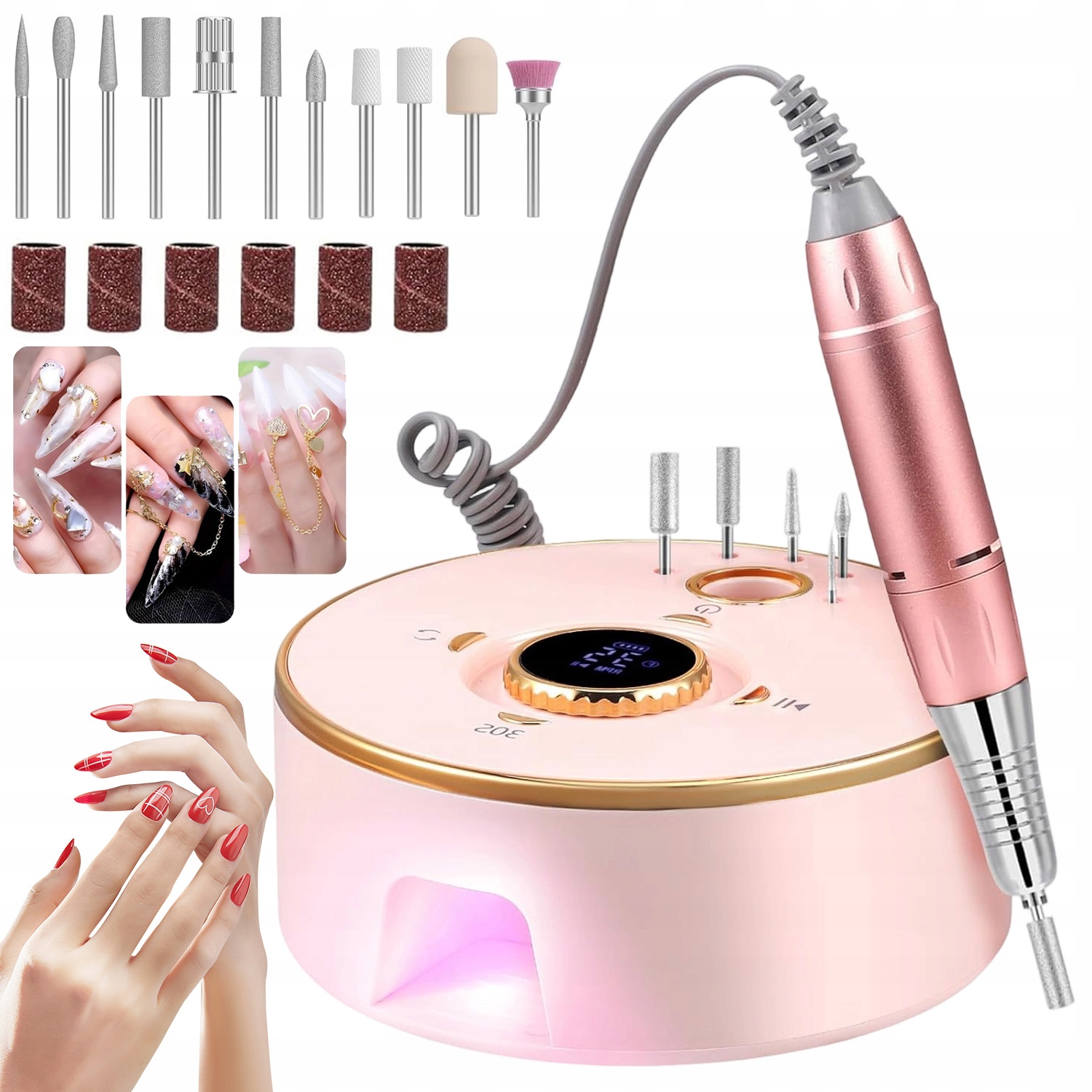 Bruska Na Nehty Přenosná Nabíjecí Bruska Na Nehty Pro Manikúru