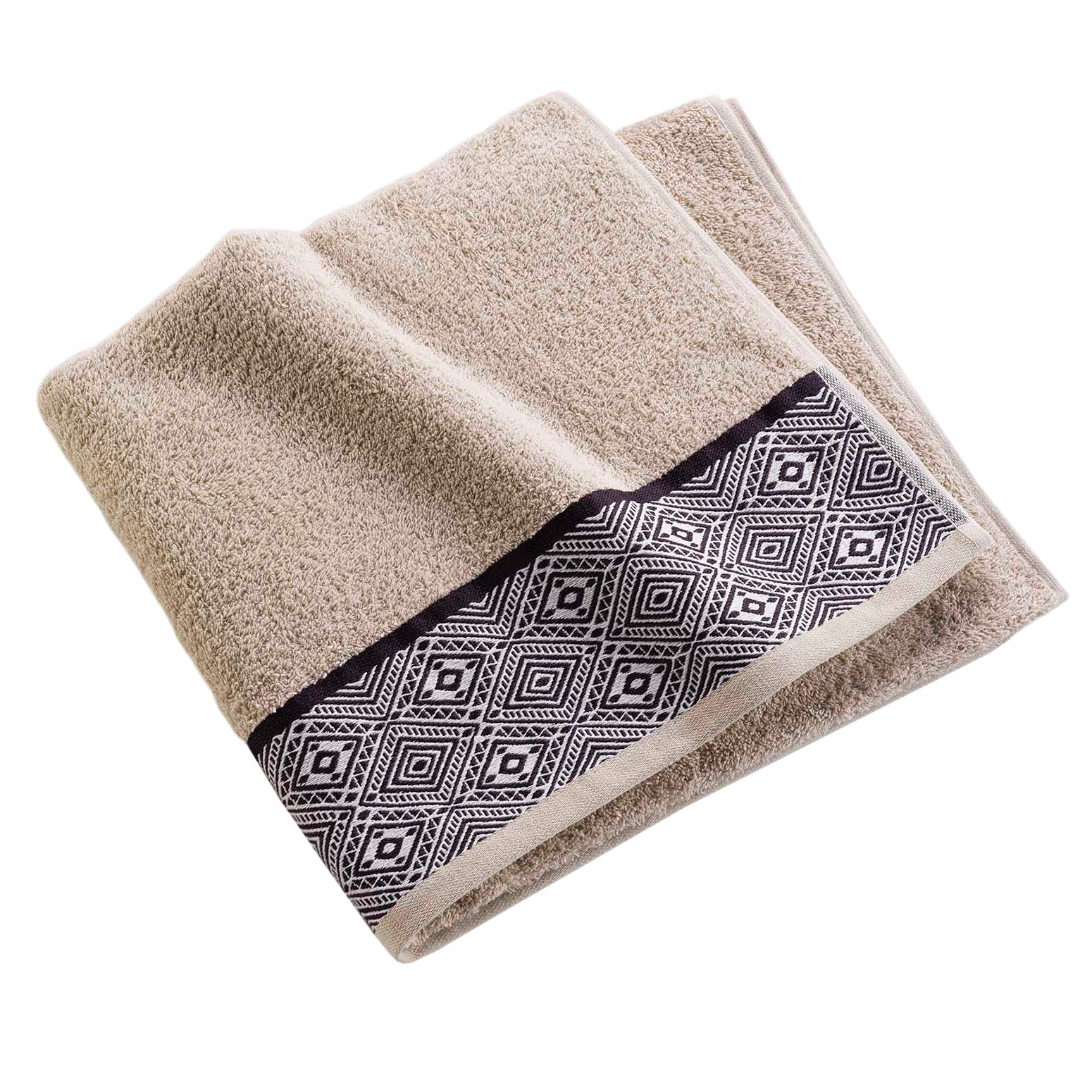 

Ręcznik kąpielowy Jacquard 70x130 Beżowy