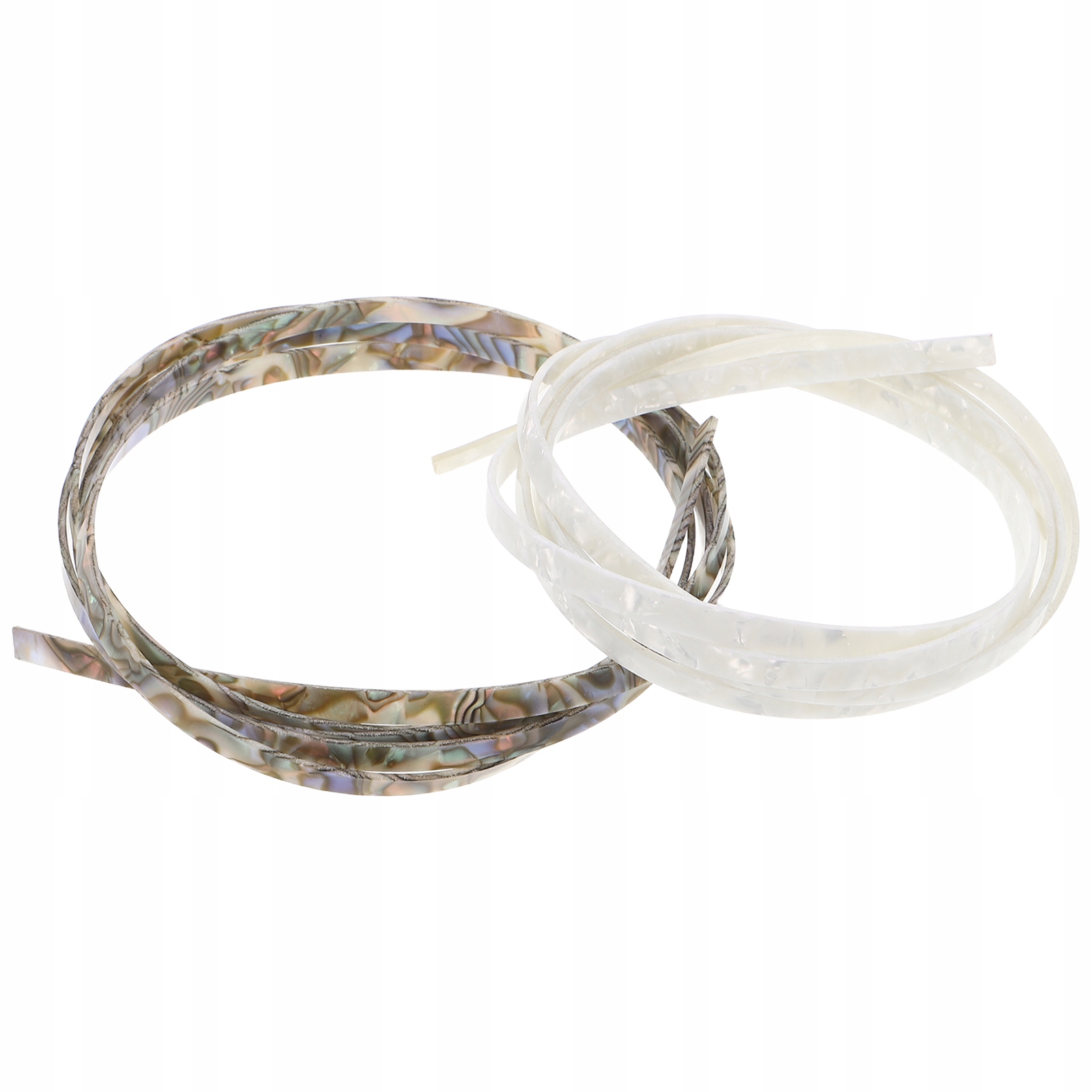 2Pcs Guitar Binding Strips Plastic Edge Trim with Dualcolor Design