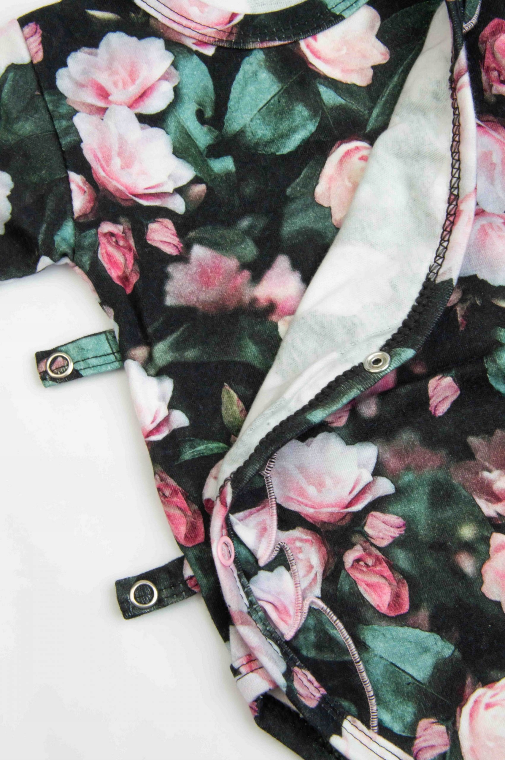 BODY KOPERTOWE kwiaty z falbankami DŁUGI RĘKAW 62 Stan opakowania oryginalne