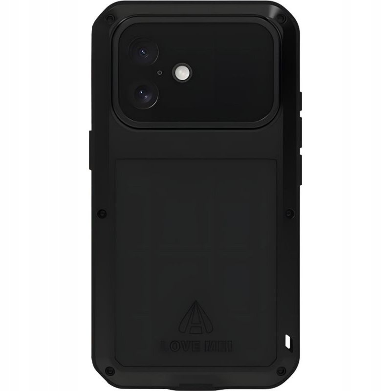 Pouzdro sklo pro iPhone 17, Love Mei, odolný obal , zadní kryt se sklem