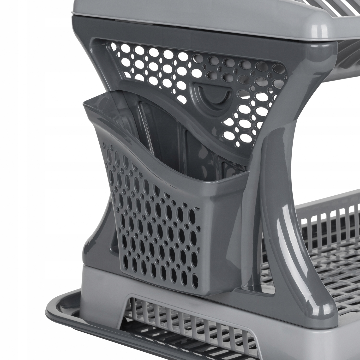 DWUPOZIOMOWA SUSZARKA DO NACZYŃ + OCIEKACZE 47x30,2x27CM ANTRACYT Rodzaj ociekacz (suszarka)