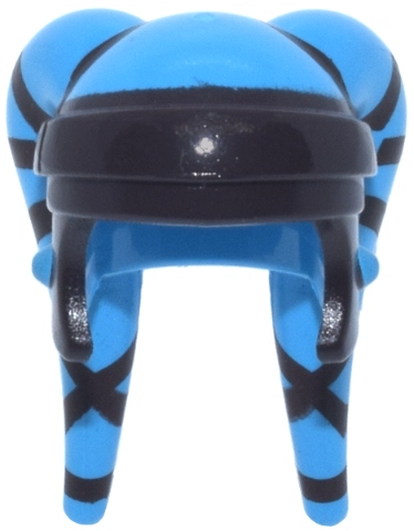 1x [New] Lego 87571pb01 Dark Azure Minifigure, Headgear Headdress Sw Twi'le