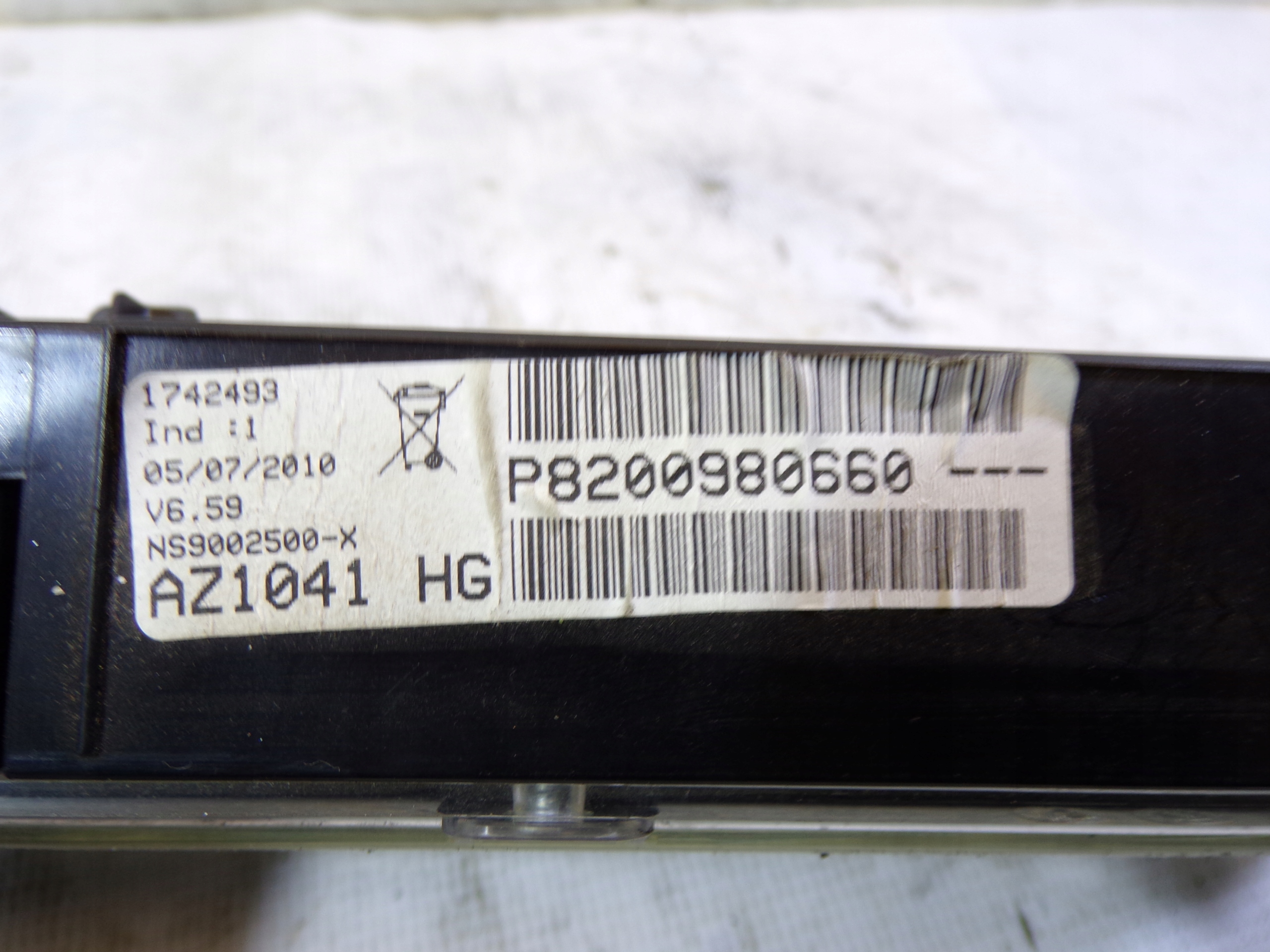 dials display RENAULT ESPACE 4 IV LIFT P8200980660 (1)
