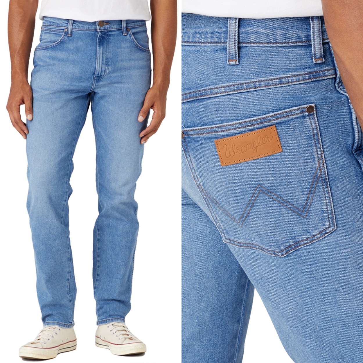 Wrangler River Cool Twist 365 Cool regular tapered džínové kalhoty W33 L34