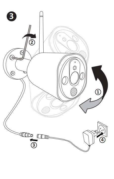 Kamera zewnętrzna Smart WiFi Tuya + PIR IP66 Model Z1