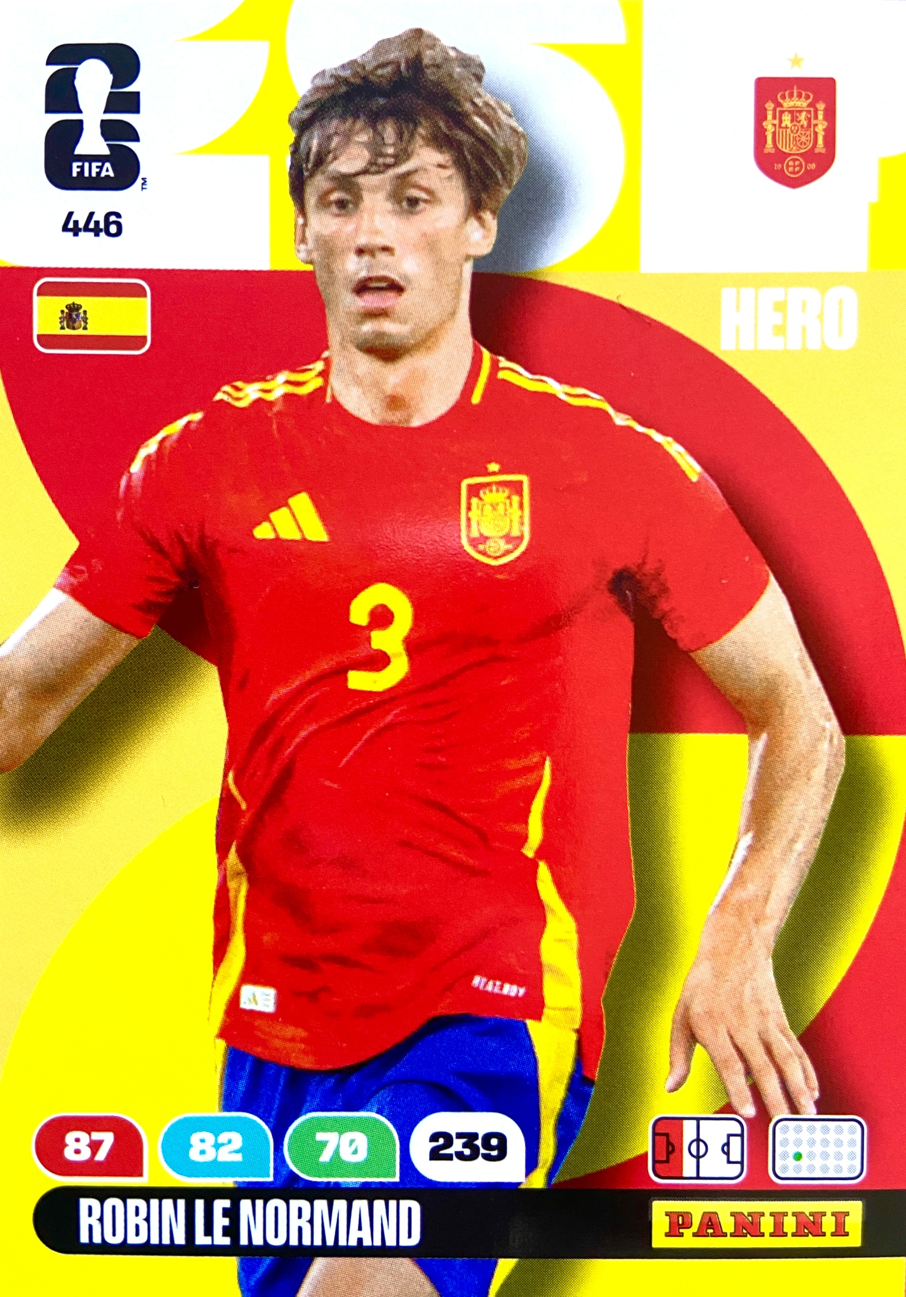 Panini Fifa World Cup 2026 karta piłkarska Hero 446 Le Normand Hiszpania