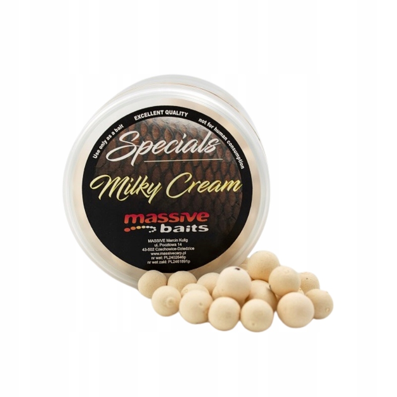 Massive Baits Kulki Special Pop-Ups Milky Cream 11mm
