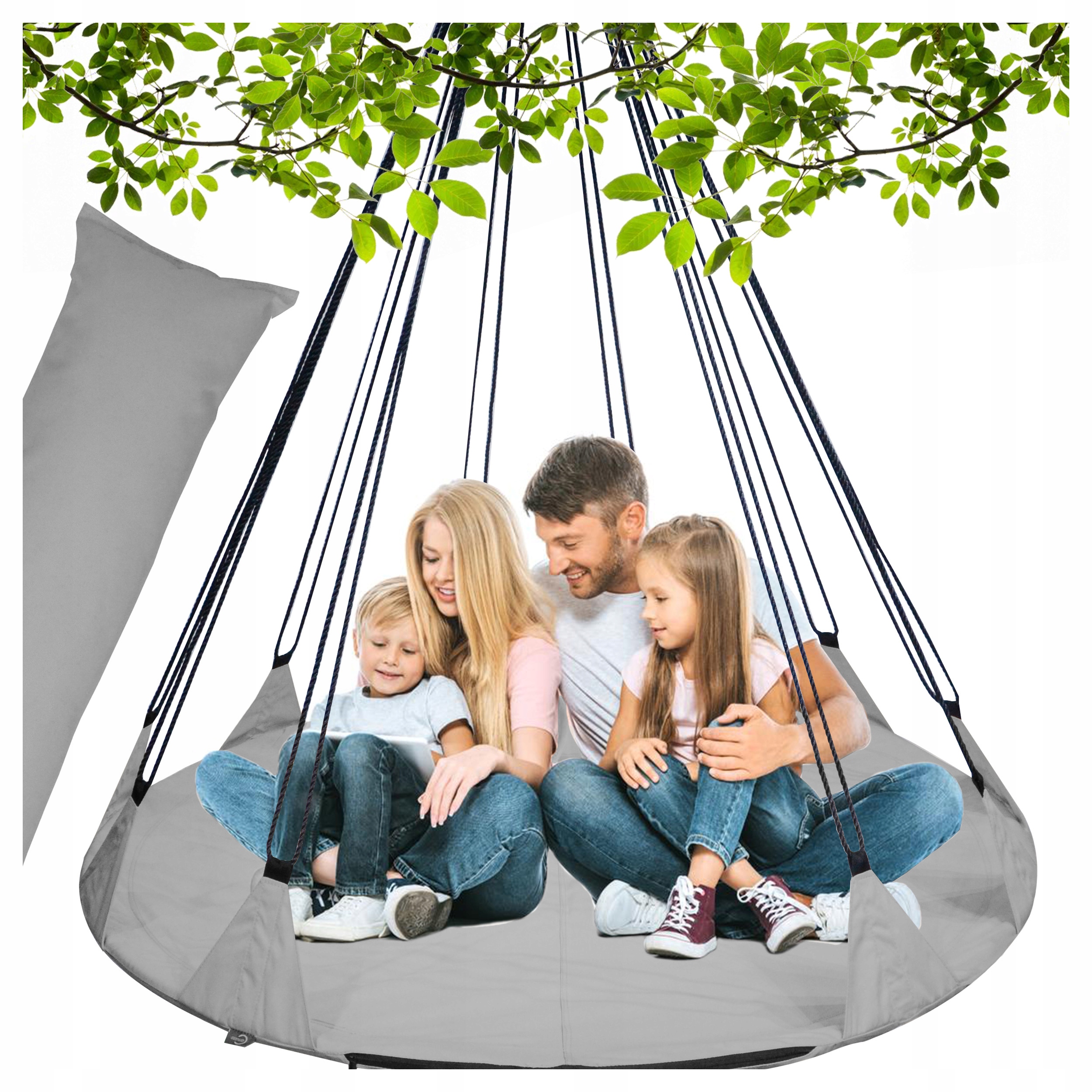 Huśtawka Hamak Ogrodowy Wiszący Fotel Leżanka Do Ogrodu Poduszka