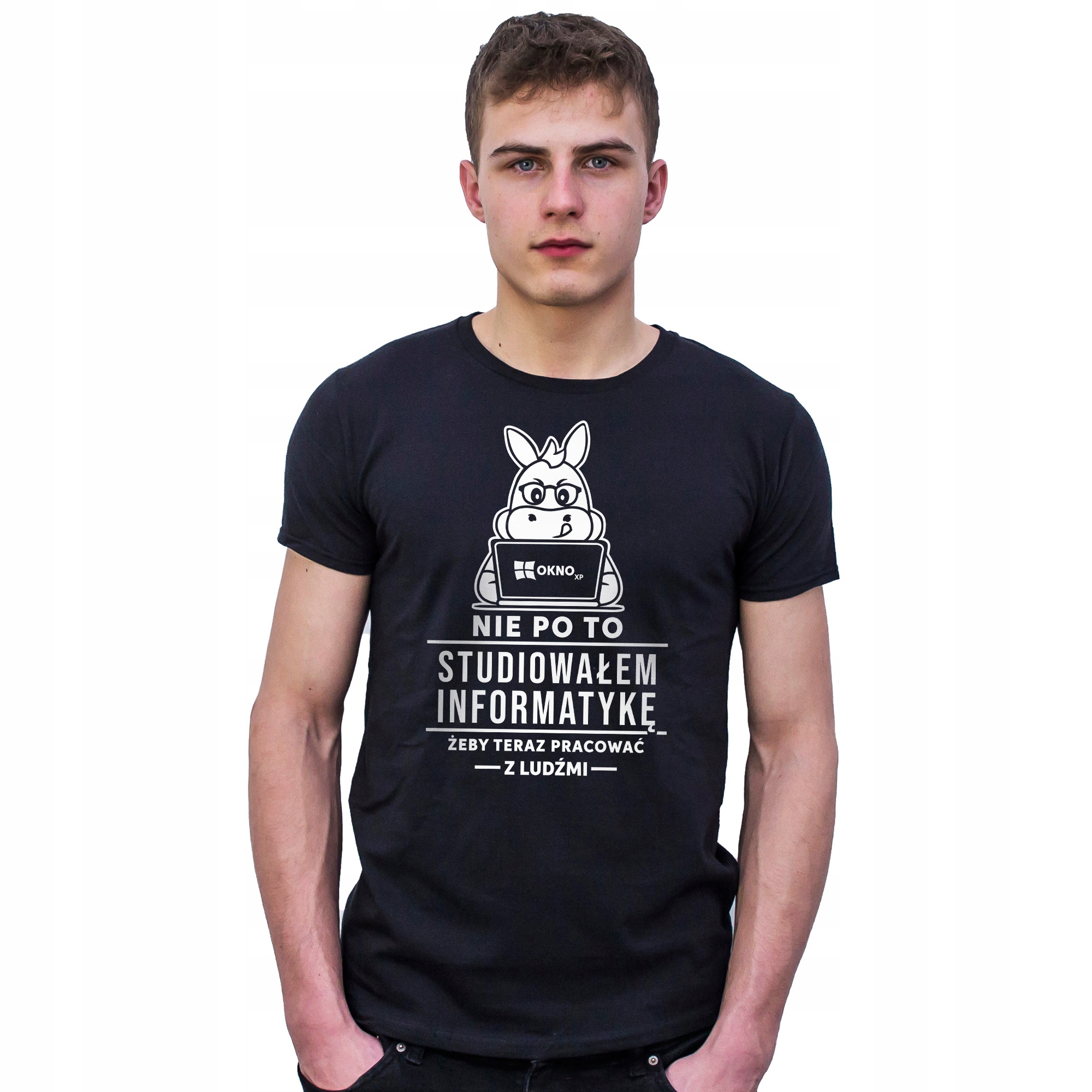 

T-shirt Męski Koszulka Dla Informatyka Prezent L