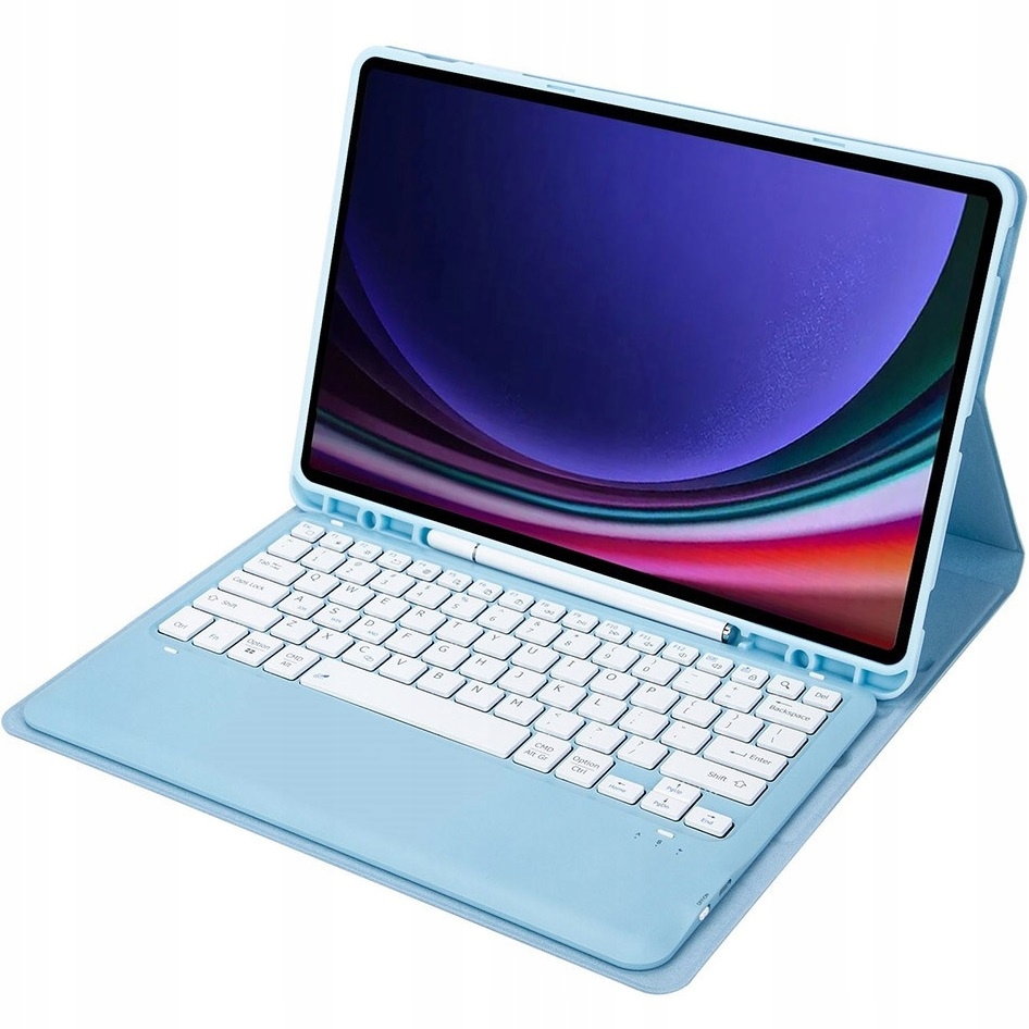 Etui Z Klawiaturą Bluetooth Do Samsung Galaxy Tab S9+ Plus Case Z Podstawką