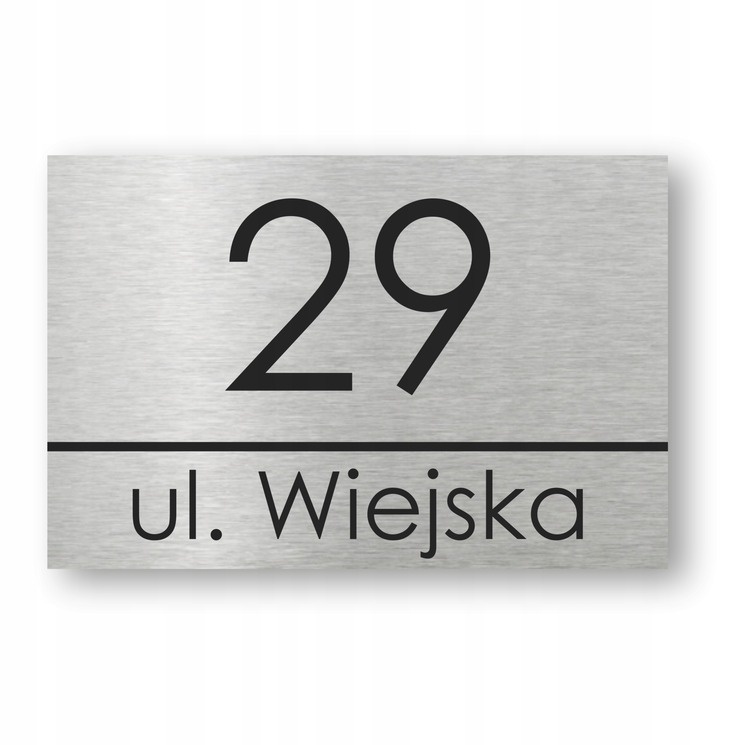 

Tabliczka Adresowa Numer domu Aluminium 30x20cm Uv