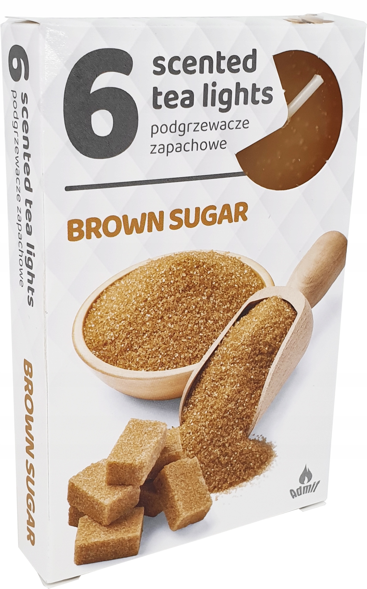 Podgrzewacze zapachowe 6 sztuk, zapach BRĄZOWY CUKIER