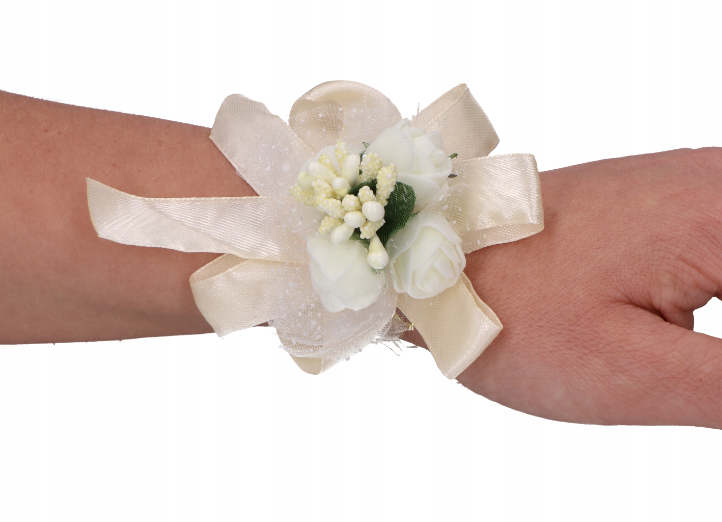 

Korsarz na rękę kotylion bukiecik dla gości ślub