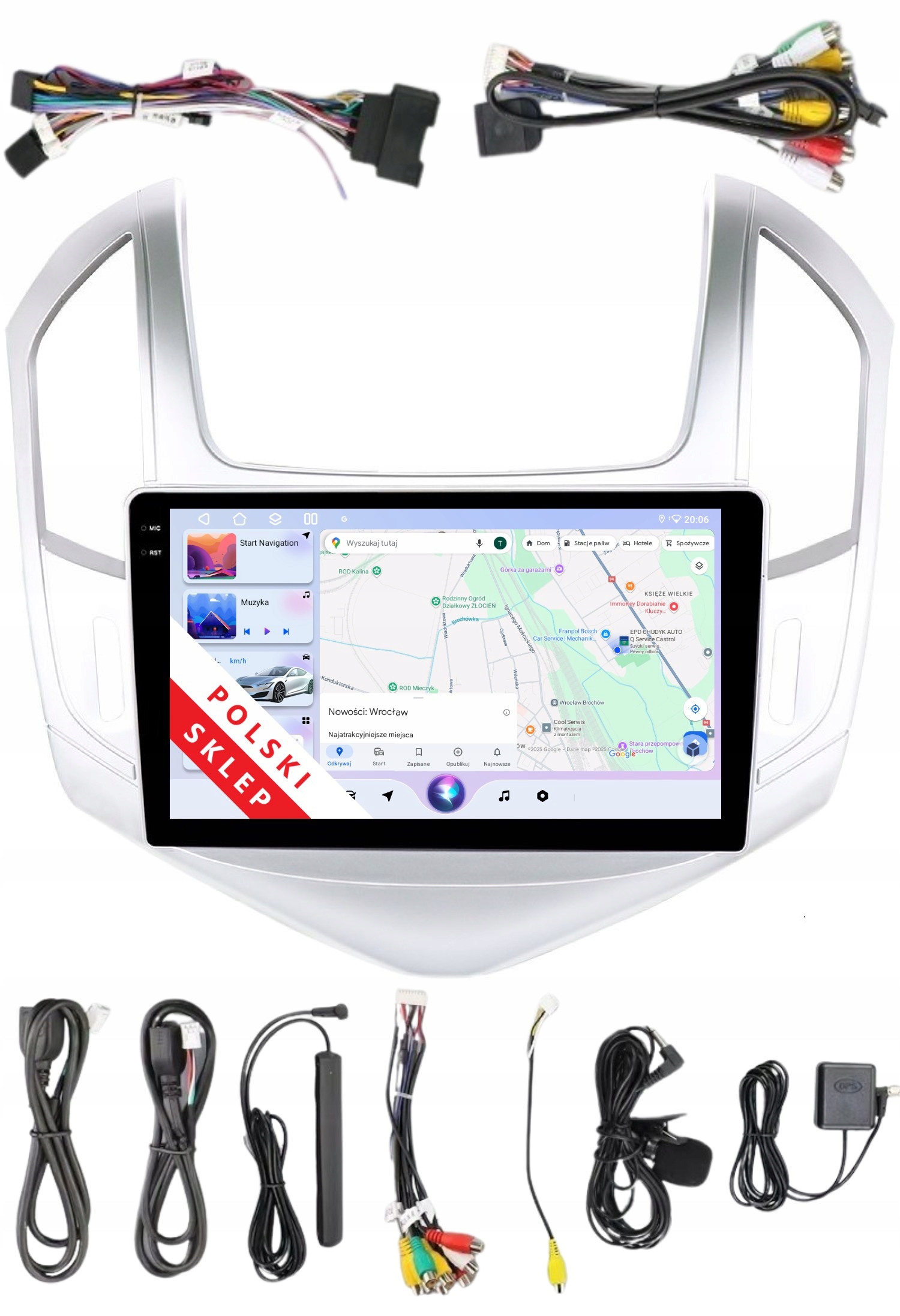 Rádio 2DIN Navigace Android Chevrolet Cruze 1 A 4/64 Gb Dsp Carplay Lte