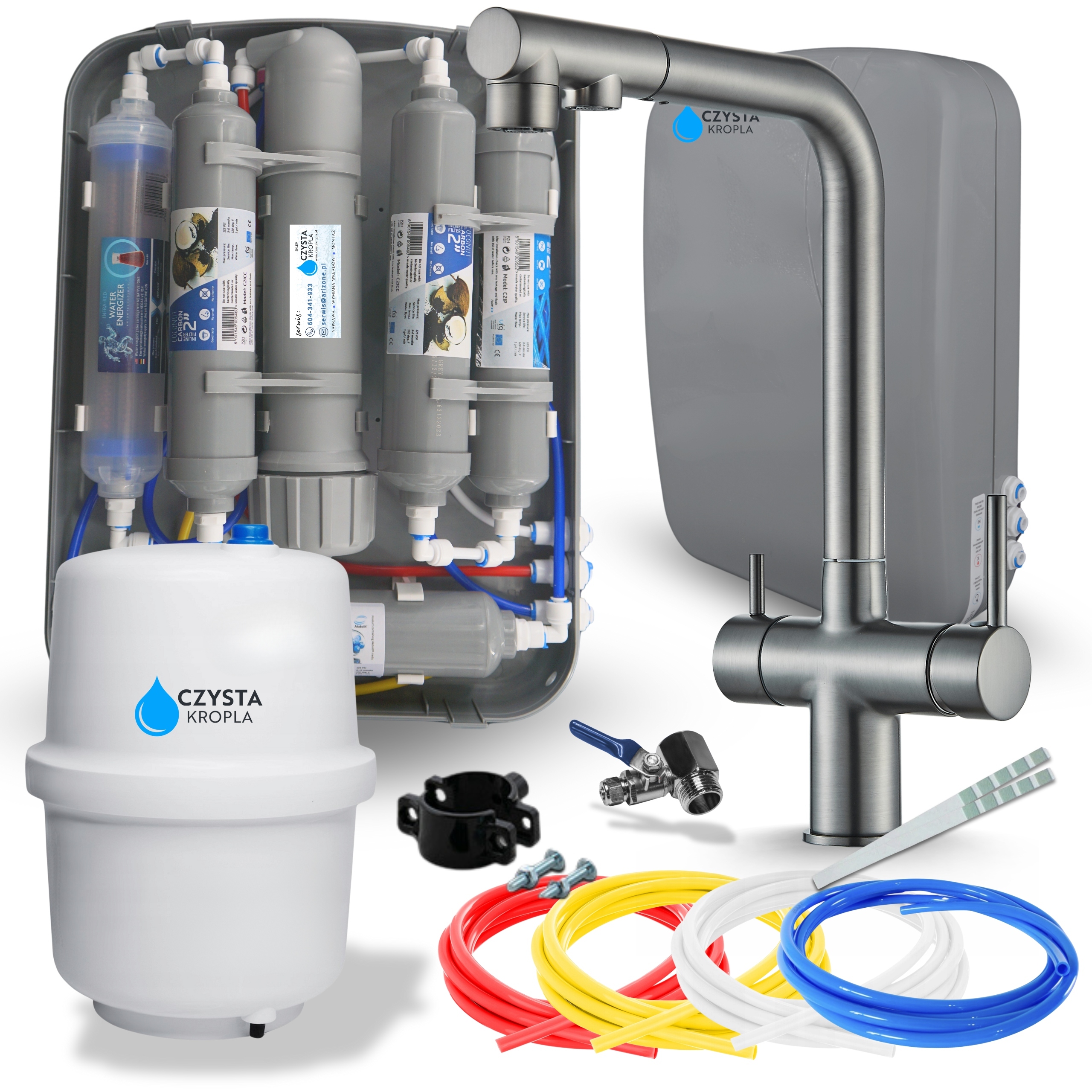 Systém na úpravu kuchynského výtoku Generátor iónov Zbierka prvkov Balík