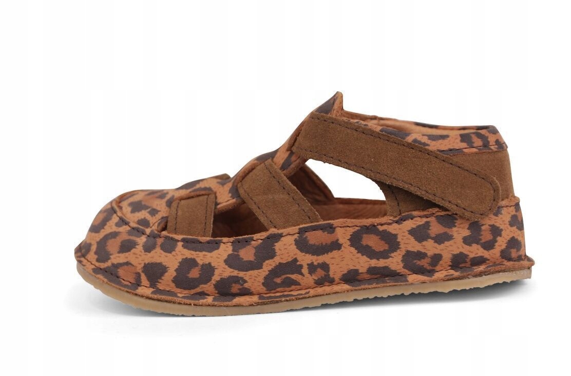 Skórzane Sandały Dziecięce Barefoot Na Rzep Obex Sacoma outdoor R24
