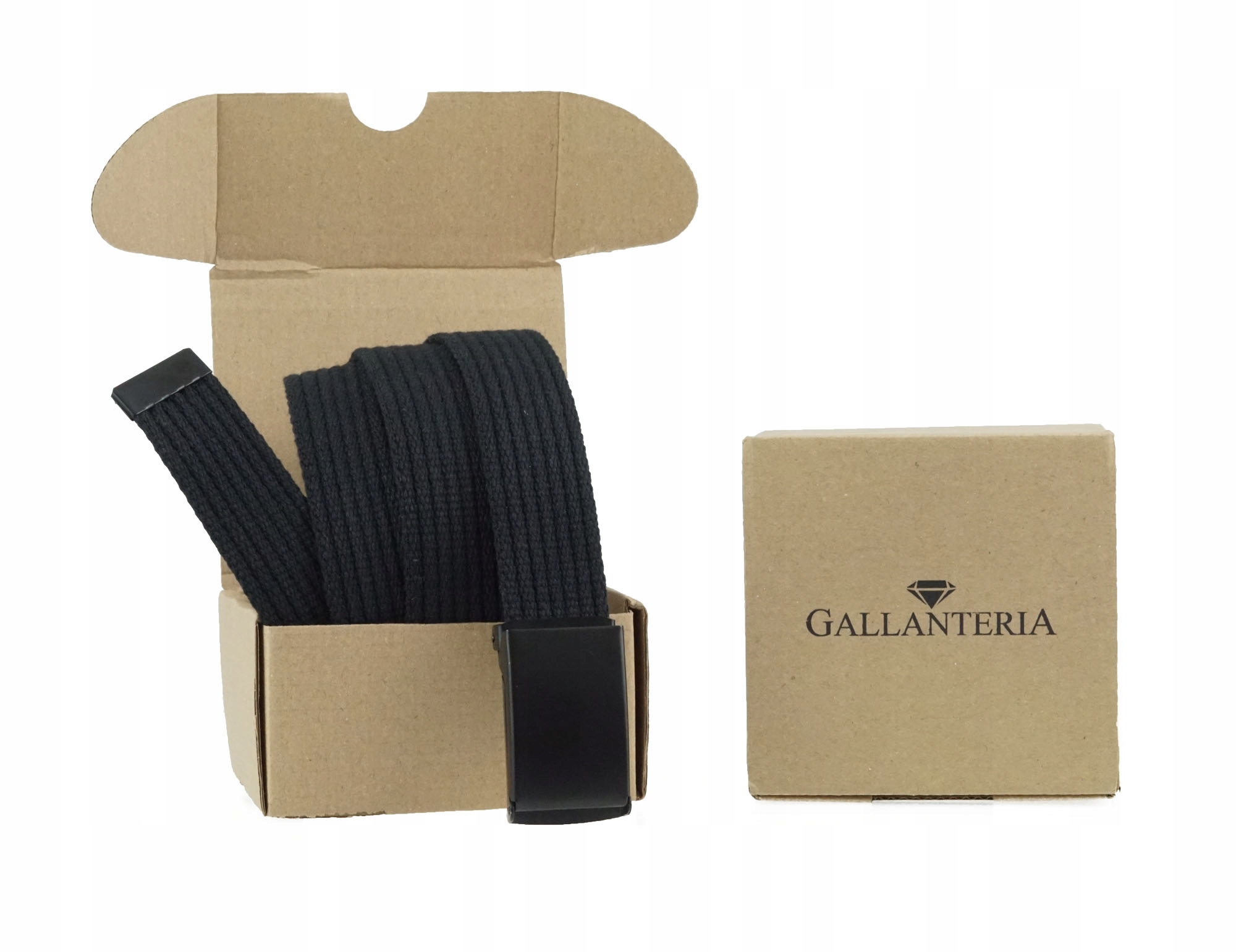 PARCIANY PASEK DO SPODNI 3 CM CZARNY PARCIAK 115 Płeć uniseks