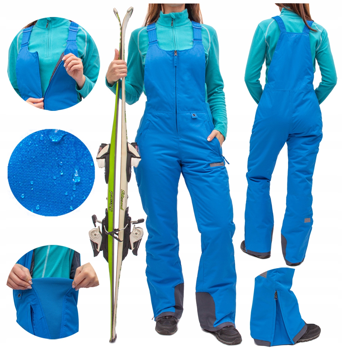 Spodnie Narciarskie damskie ocieplane S 36 /33