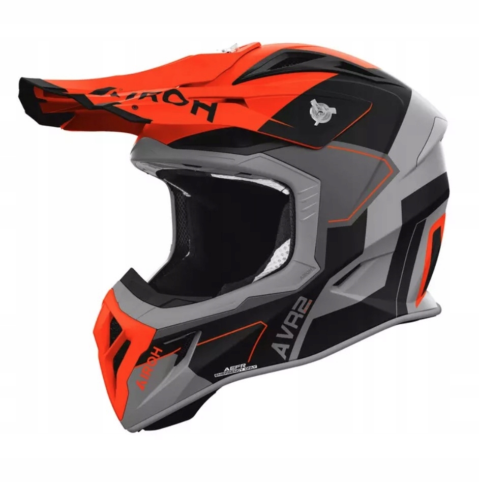 Airoh Prilba Cross Enduro Atv Štvorkolka Aviator Ace 2 Shield Oranžová Matná Kol
