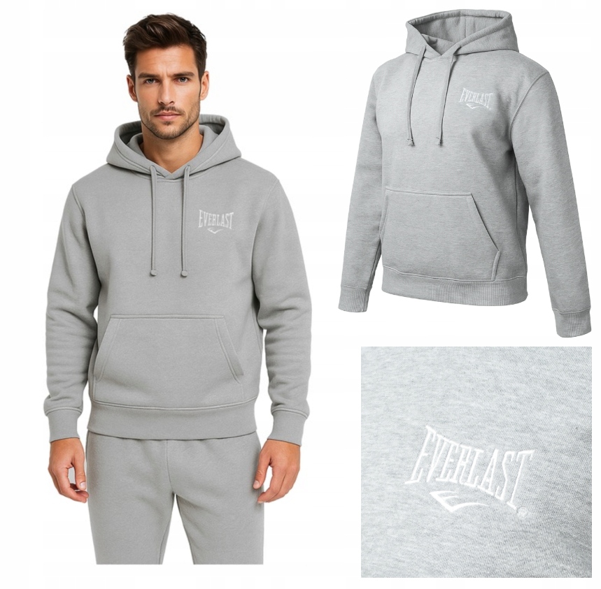 Everlast bluza męska sportowa r. XL szary melanż