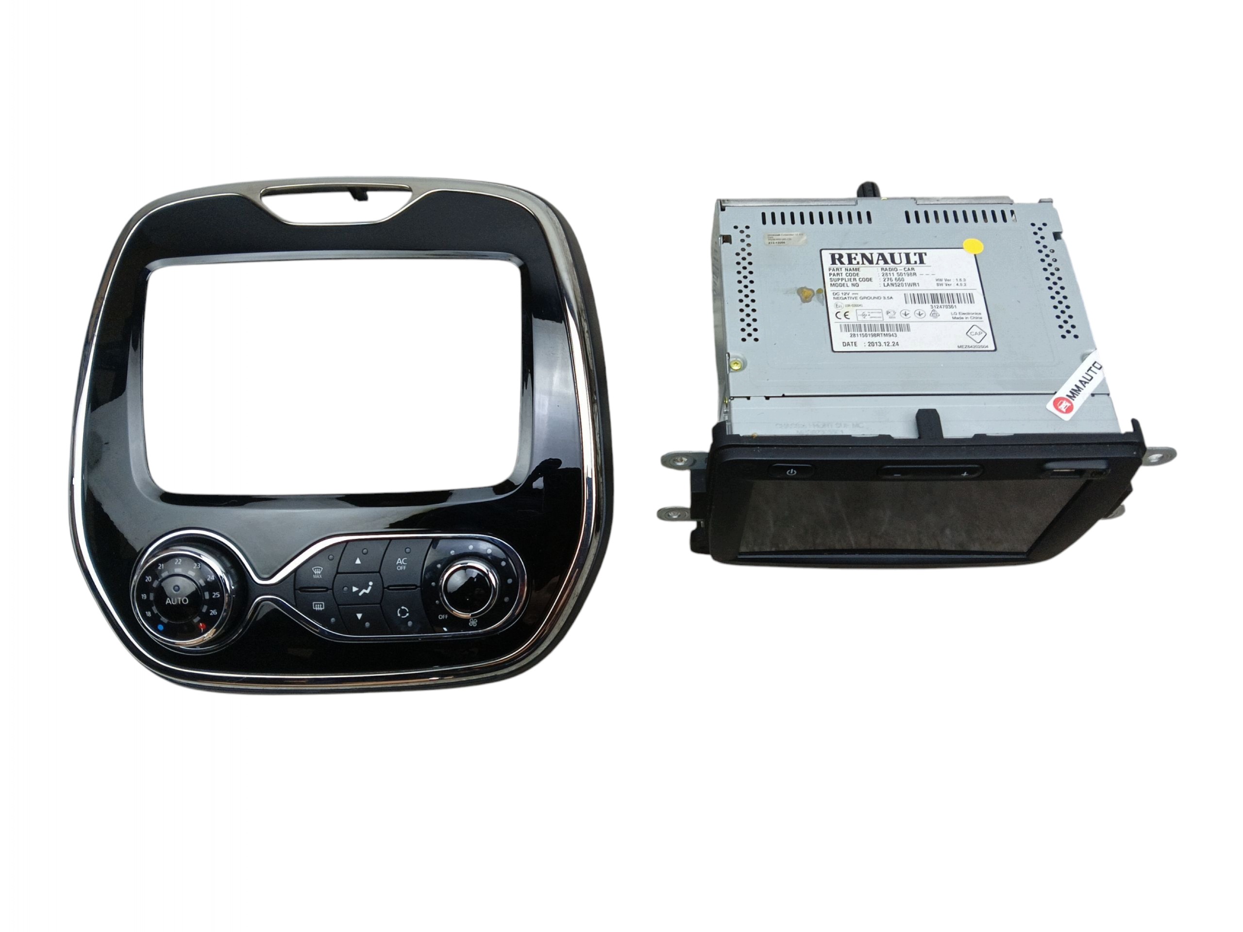 RADIO Navigation GPS Unite commande clima RENAULT CAPTUR et LIFT 281150198R