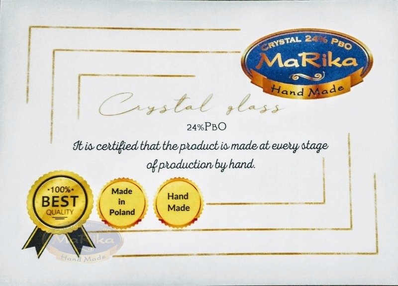 Liliowe kryształowe szklanki do whisky 280 ml Marka inna