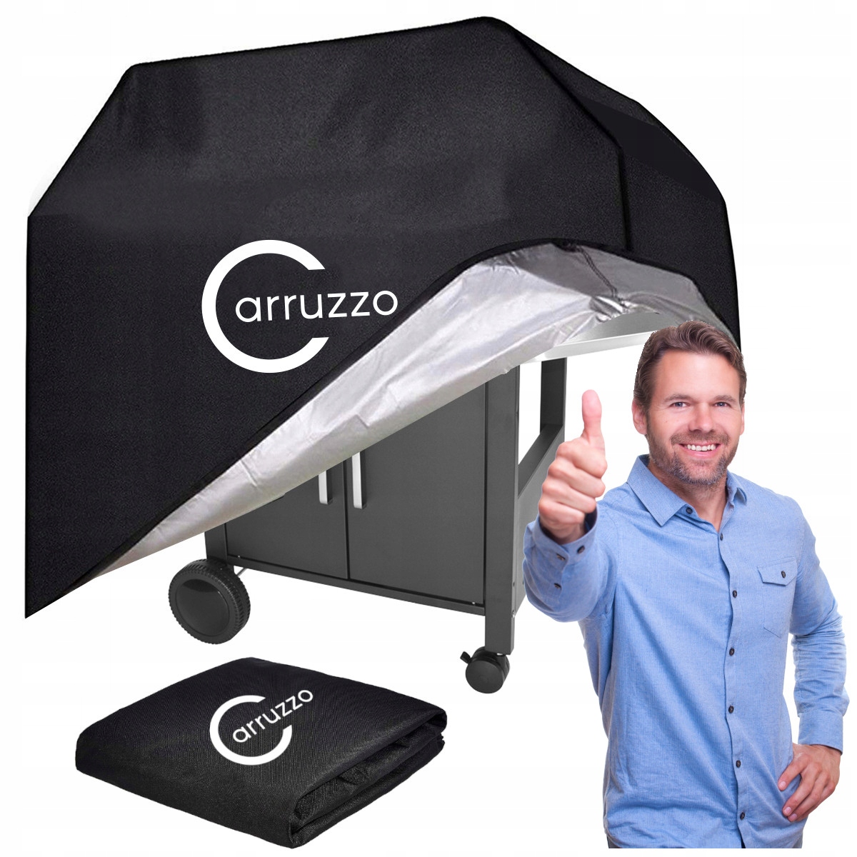 WODOODPORNY POKROWIEC NA GRILL OGRODOWY GAZOWY osłona na GRILLA 145x60x118 Stan opakowania oryginalne