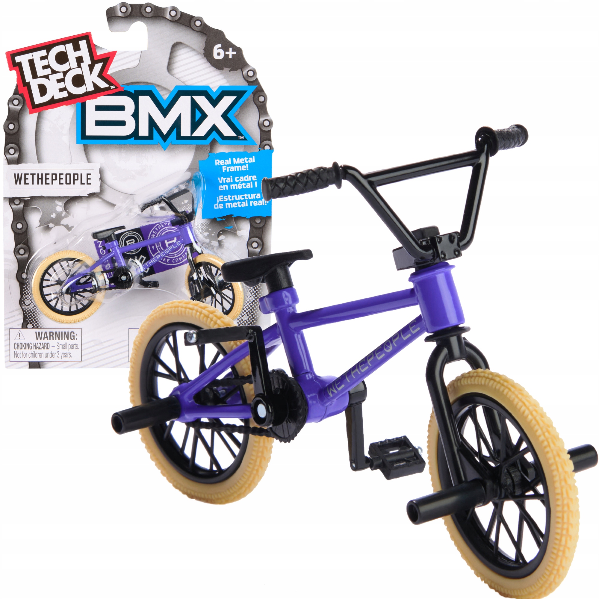 TECH DECK FINGERBIKE ROWER BMX NA PALCE WETHEPEOPLE FIOLET+NAKLEJKI
