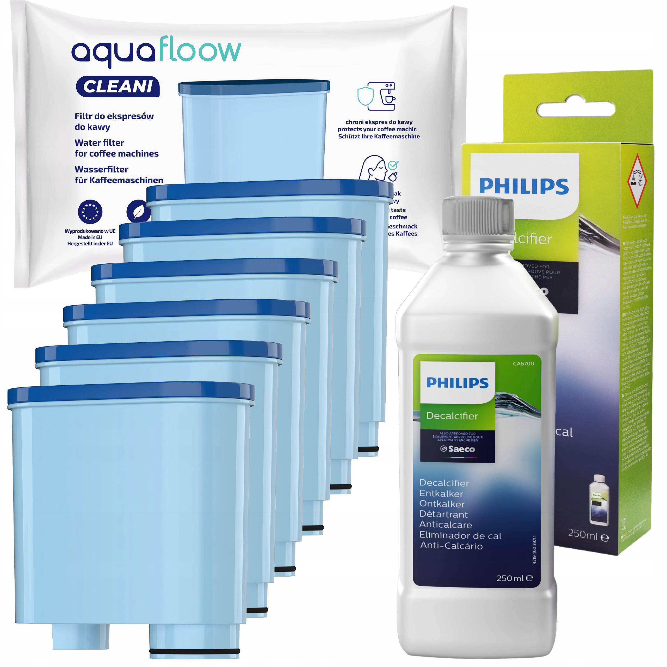 Odvápňovač Philips AquaFloow 6 x filtr na vodu pro kávovar Philips