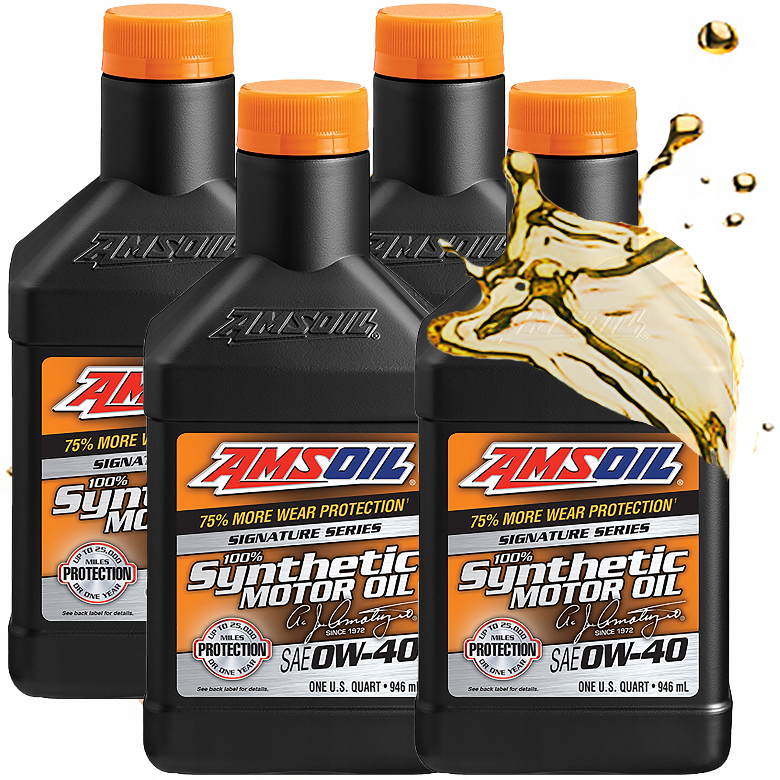 Syntetický Motorový Olej Amsoil 0W40 Signature 100 % Synth Azf 3,78